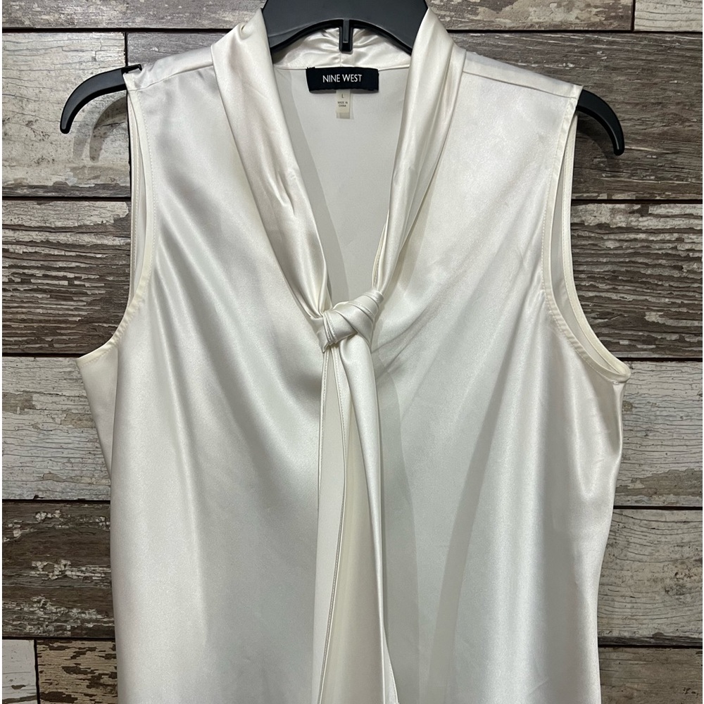 Large Ivory Nine West Blouse- large